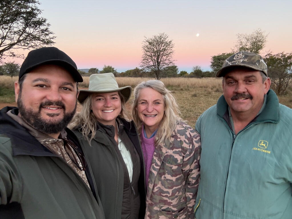 Sunset in South Africa with Pieter and Tarina